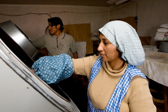 Factory workers in Bolivia. &copy; CARE