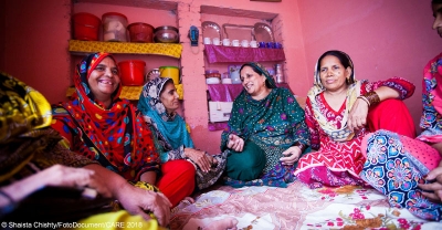 Participants in a Lendwithcare-supported women's empowerment project in Pakistan