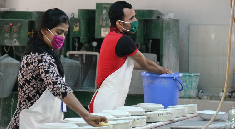The Living Blue cooperative supported by CARE in Bangladesh (Principle 1: focus on micro, small and medium enterprises and social economy enterprises)