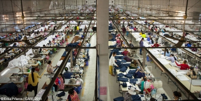 A garment factory in Phnom Penh, Cambodia