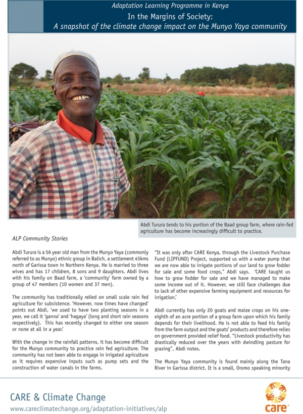 Adaptation Learning Programme in Kenya: In the Margins of Society