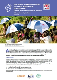 Engaging opinion leaders in an IPV-prevention programme: Lessons from Indashyikirwa in Rwanda - Practice Brief