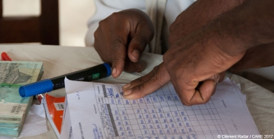 Administering CARE's cash transfer programme in response to Cyclone Enawo in Madagascar, 2017