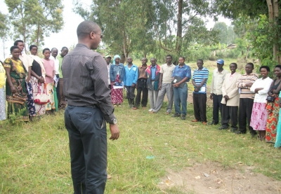 Couples participating in a 'journeys of transformation' gender workshop in Rwanda