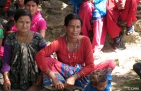Women in Sanfebagar, Nepal, where the EMPHASIS project runs a drop-in centre