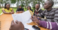 Members of the Tusoy Youth Group savings and loan association in Embu, Kenya