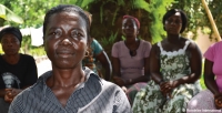 Women&rsquo;s group leader and cocoa farmer Gladys from Ghana