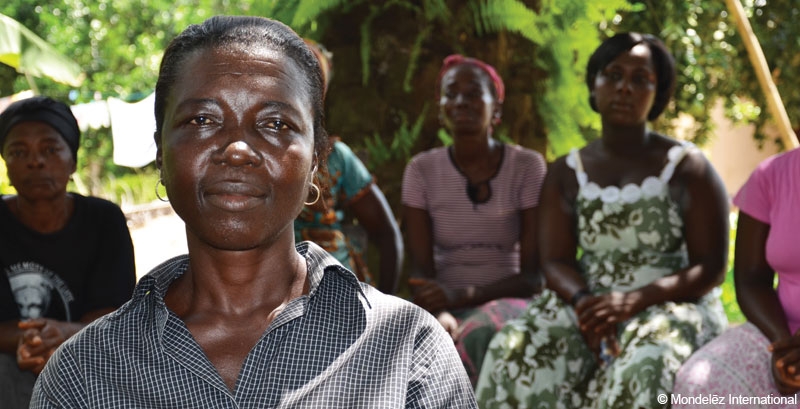 Women&rsquo;s group leader and cocoa farmer Gladys from Ghana