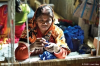 Anita Rani learned rug-making skills as part of a CARE empowerment programme in Bangladesh &copy; CARE/Josh Estey