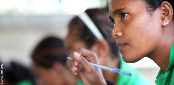 A student at a vocational training centre in Dili, Timor-Leste