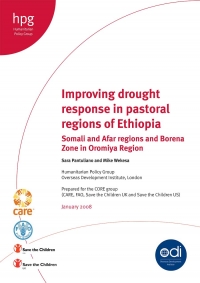 Improving drought response in pastoral regions of Ethiopia Somali and Afar regions and Borena Zone in Oromiya Region
