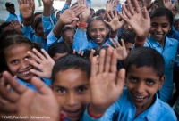 School children in Uttar Pradesh, India