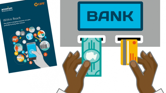 The front cover and one of the illustrations from the Within Reach report