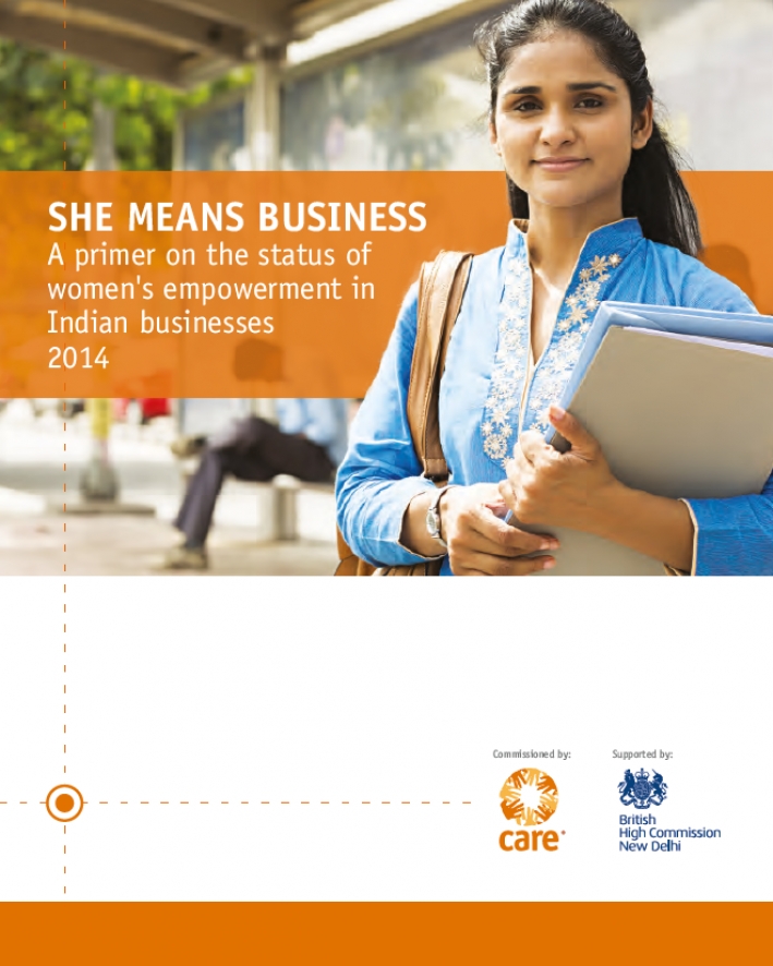 She means business: A primer on the status of women's empowerment in Indian businesses 2014
