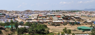 Refugee camp, Cox's Bazar, Bangladesh, inhabited mainly by refugees from Myanmar.