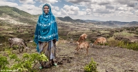 Rehana Ibro near her home in Oromia region, eastern Ethiopia