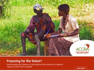 Preparing for the future? Understanding the influence of development interventions on adaptive capacity at local level in Uganda