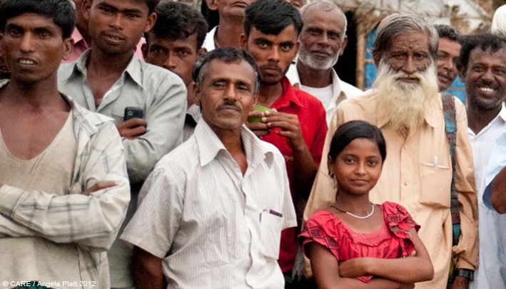 Villagers in Bangladesh's northern Hoar region