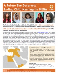 A future she deserves: Ending child marriage in MENA