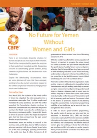 No future for Yemen without women and girls