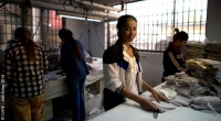 Workers in the garment industry in Cambodia