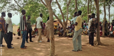 People gathering for the gender dialogue