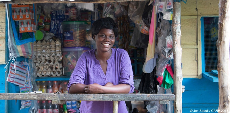 Eunice Quanioo, a savings group member in central Ghana