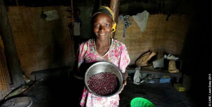 Hana Eliyas, a farmer in Ethiopia participating in the GRAD (Graduation with Resilience to Achieve Sustainable Development) programme