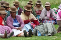 Women from a farming community in Puno, Peru. &copy; CARE / Alice Hutchinson
