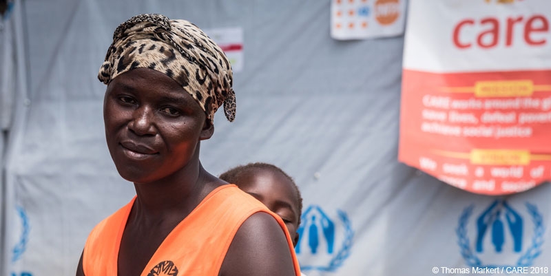 Jeanette Vumulia works as a volunteer on CARE's SRH programme in the DRC