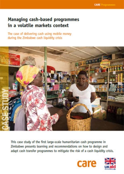 Managing cash-based programmes in a volatile markets context