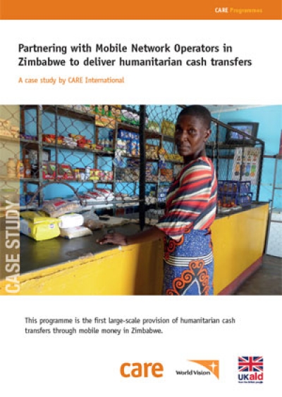 Partnering with Mobile Network Operators in Zimbabwe to deliver humanitarian cash transfers