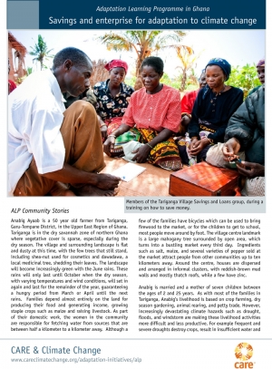 Adaptation Learning Programme in Ghana: Savings and enterprise for adaptation to climate change