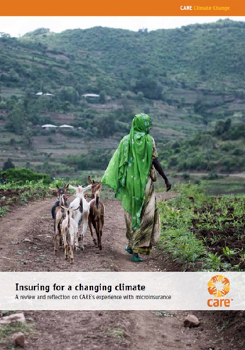Insuring for a changing climate - A review and reflection on CARE&rsquo;s experience with microinsurance