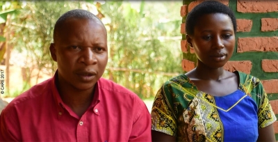 Jean Felix Havumiragira and Kristina Uwamahoro, who participated in the couples curriculum in Rwanda