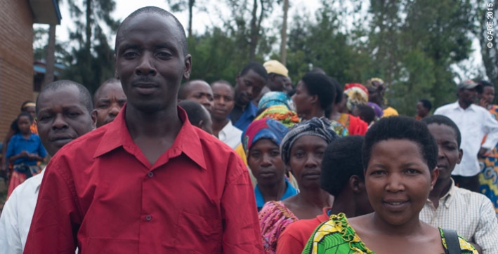 People attending the launch of the formal launch of the Indashyikirwa project in Musanze, Rwanda, in December 2015