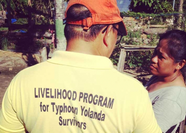 CARE's shelter team with local communities in rural Tacloban