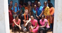 CARE International General Secretary Wolfgang Jamann visiting a women's group in Sri Lanka