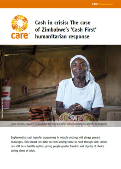 Cash in crisis: The case of Zimbabwe&rsquo;s &lsquo;Cash First&rsquo; humanitarian response