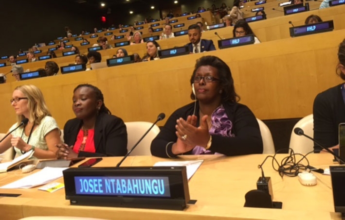 Josee Ntabahungu, Head of Gender and Women&rsquo;s Economic Empowerment at CARE Burundi, at the United Nations