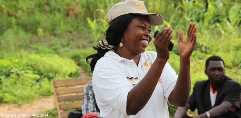 Lucy Mainandji, who works with CARE in Chad, lived as a refugee in Cameroon when she was a young girl